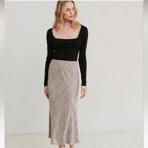 Jenni Kayne Leopard Midi Skirt